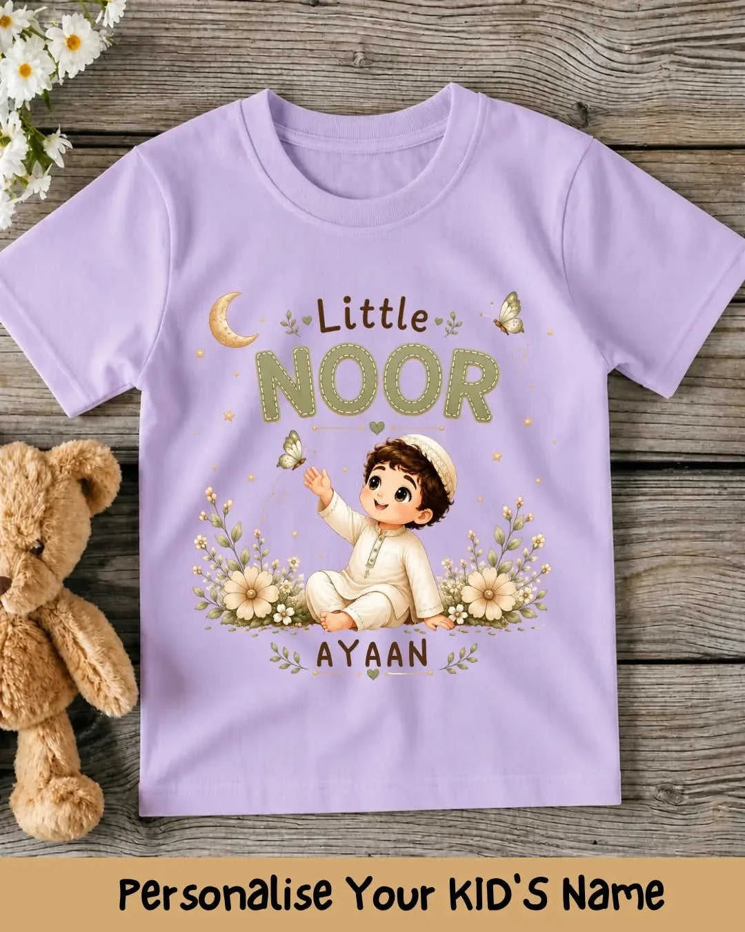 Little Noor Our Little Blessing Custom Kid Cotton Tee Swiftsoul