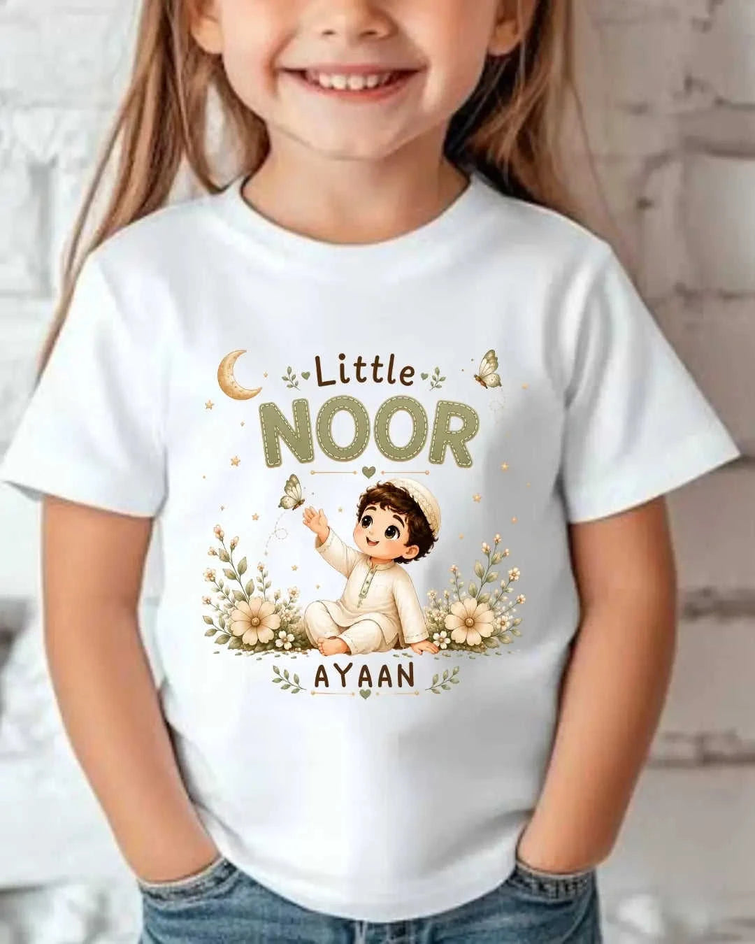 Little Noor Our Little Blessing Custom Kid Cotton Tee Swiftsoul