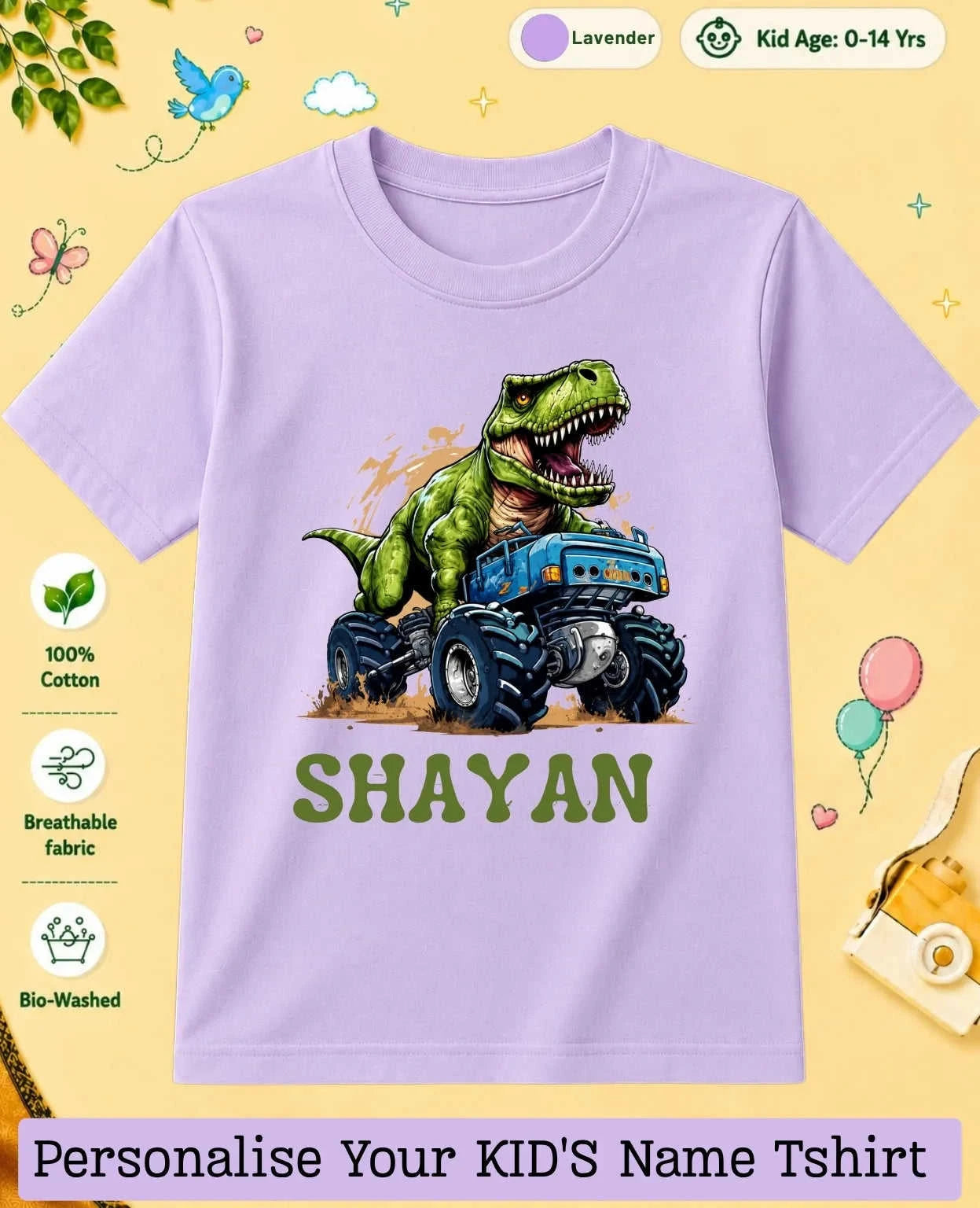 Little Speedster Custom Kid Cotton Tshirt Swiftsoul