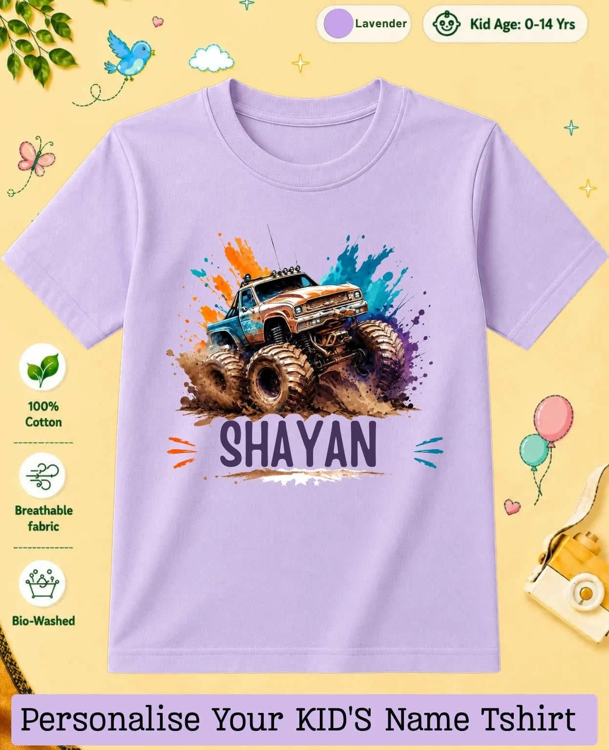 Little Speedster Custom Kid Cotton Tshirt Swiftsoul