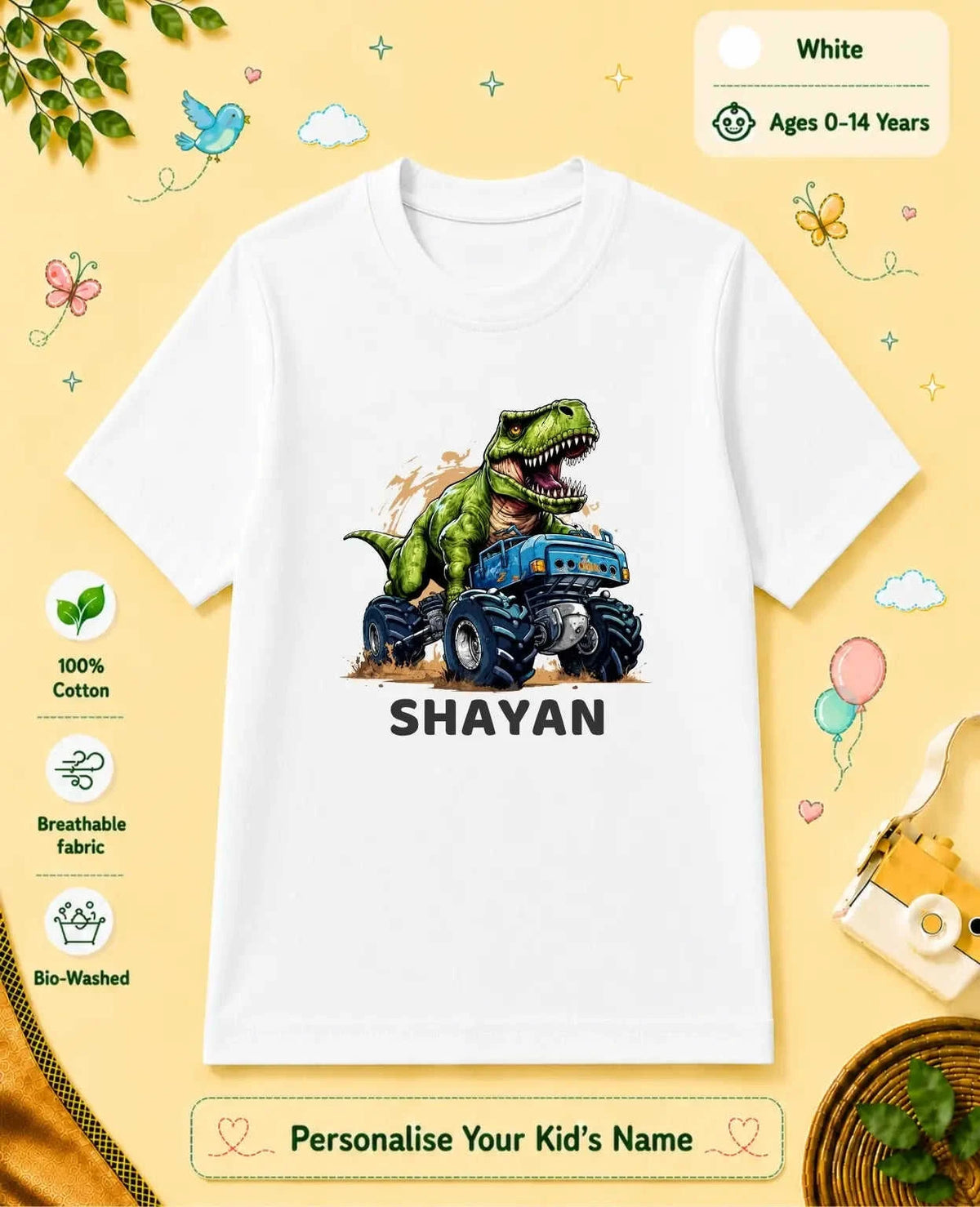 Little Speedster Custom Kid Cotton Tshirt Swiftsoul