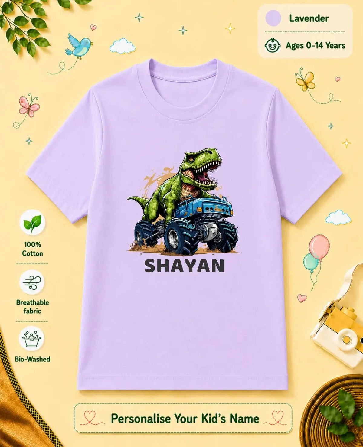 Little Speedster Custom Kid Cotton Tshirt Swiftsoul