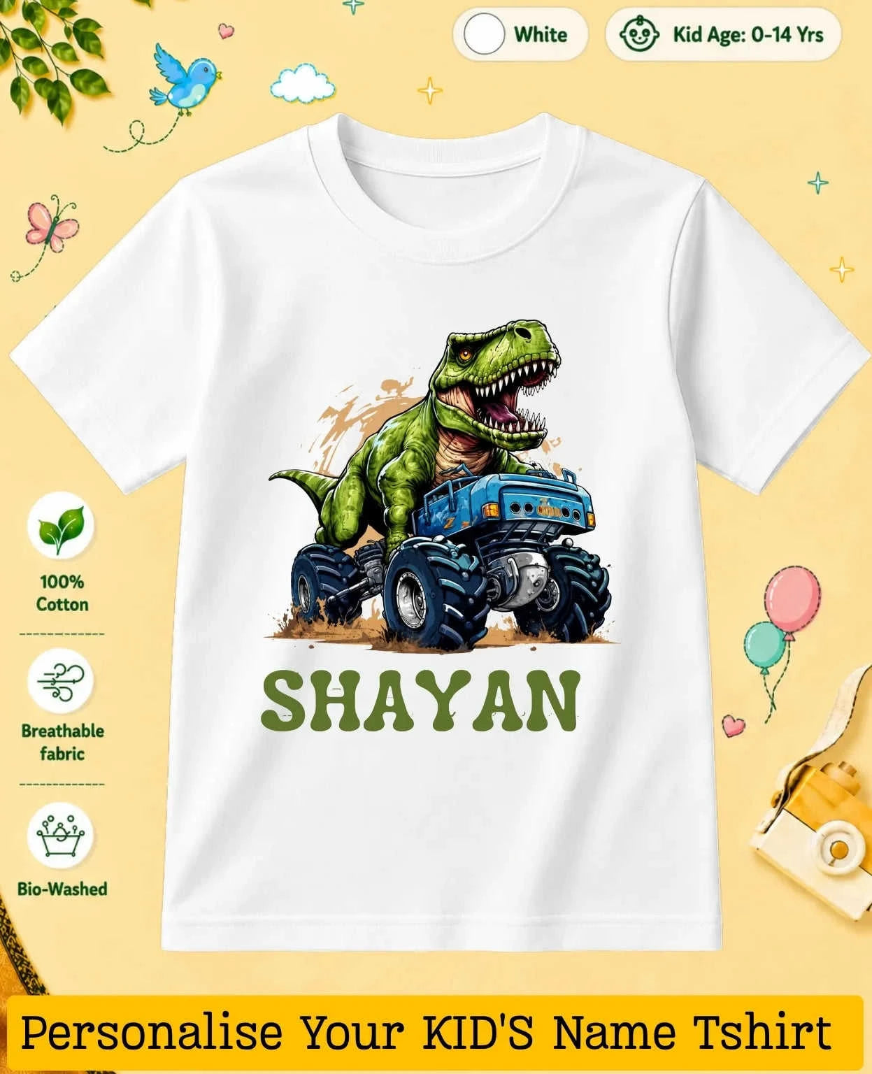 Little Speedster Custom Kid Cotton Tshirt Swiftsoul
