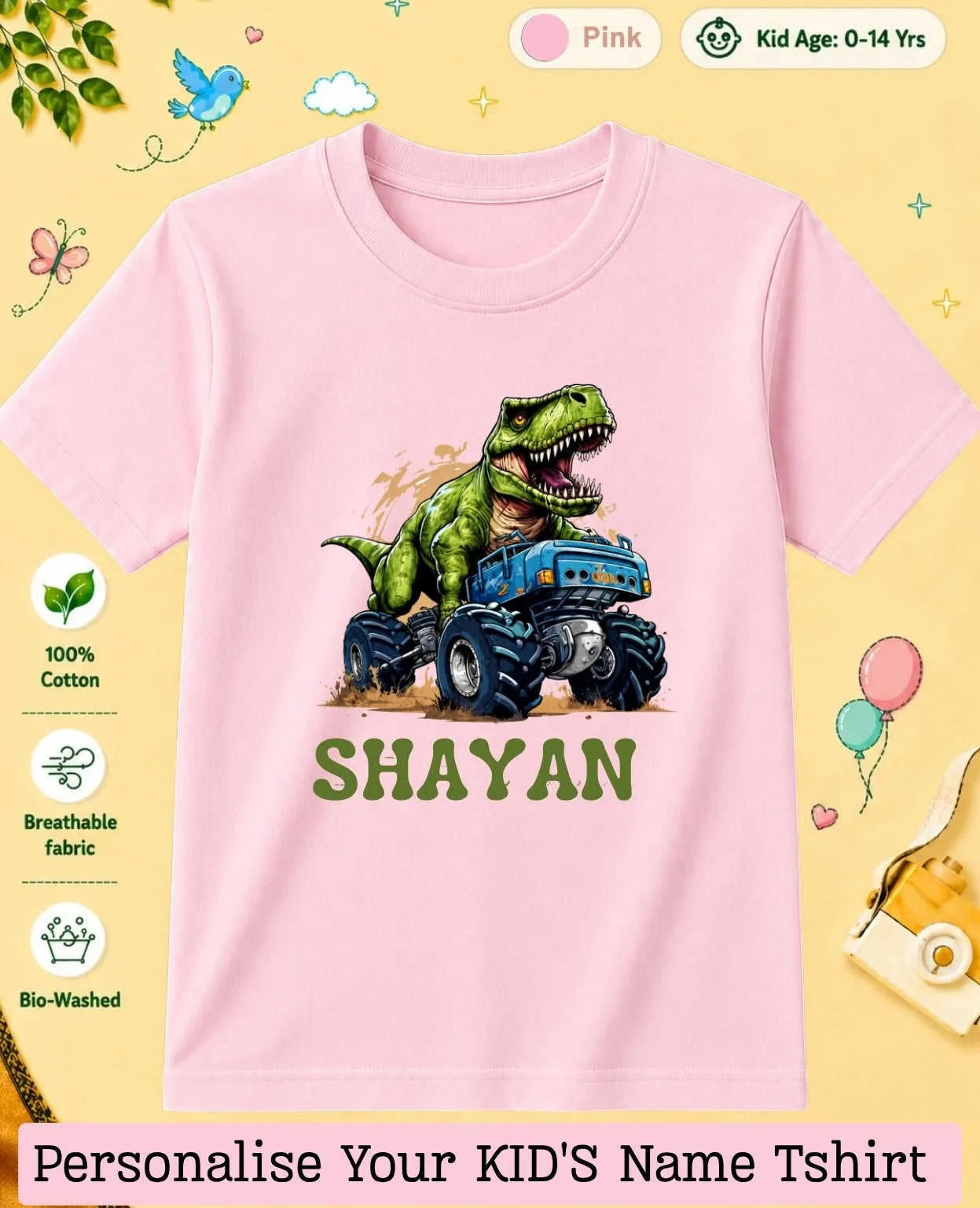 Little Speedster Custom Kid Cotton Tshirt Swiftsoul