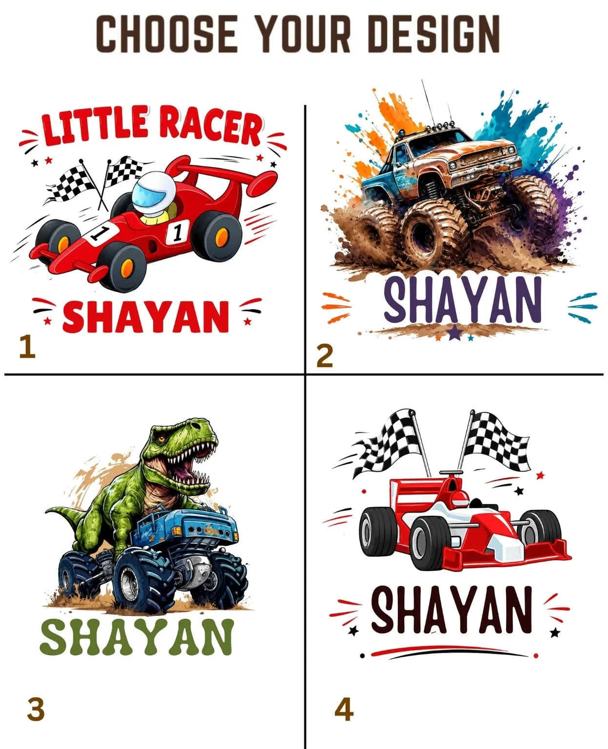 Little Speedster Custom Kid Cotton Tshirt Swiftsoul