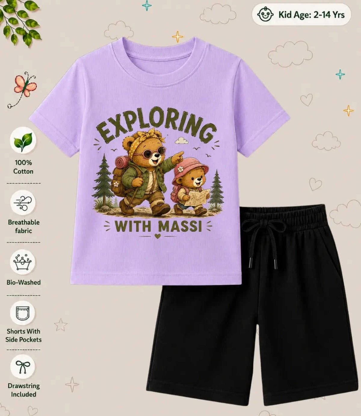 MAMMA - MAMMI Blessing Kid Co-ord Set Swiftsoul