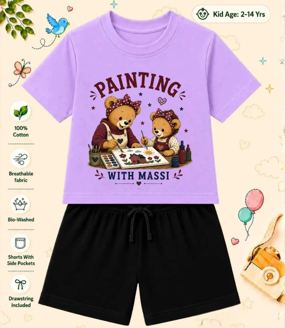 MAMMA - MAMMI Blessing Kid Co-ord Set Swiftsoul