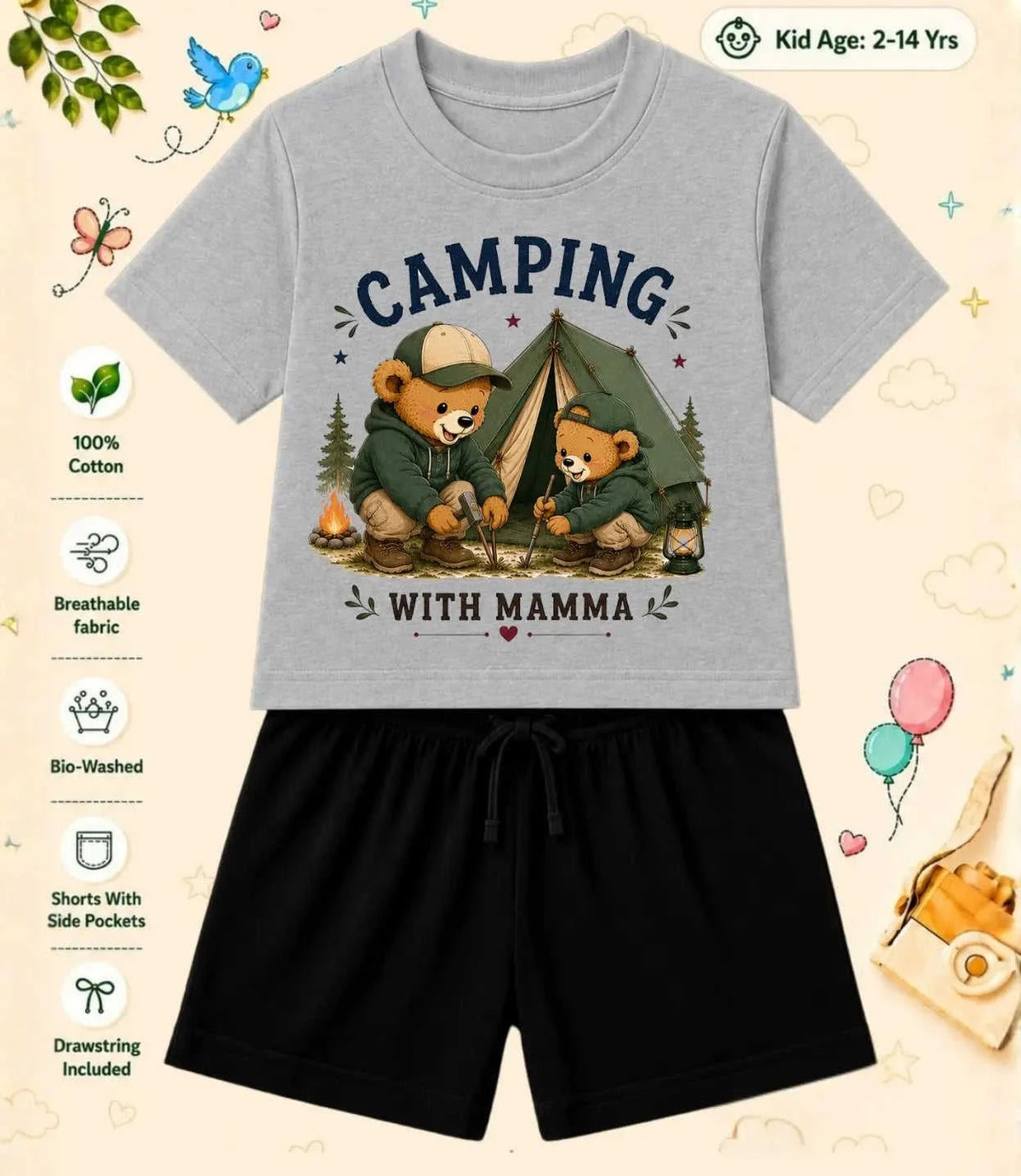MAMMA - MAMMI Blessing Kid Co-ord Set Swiftsoul