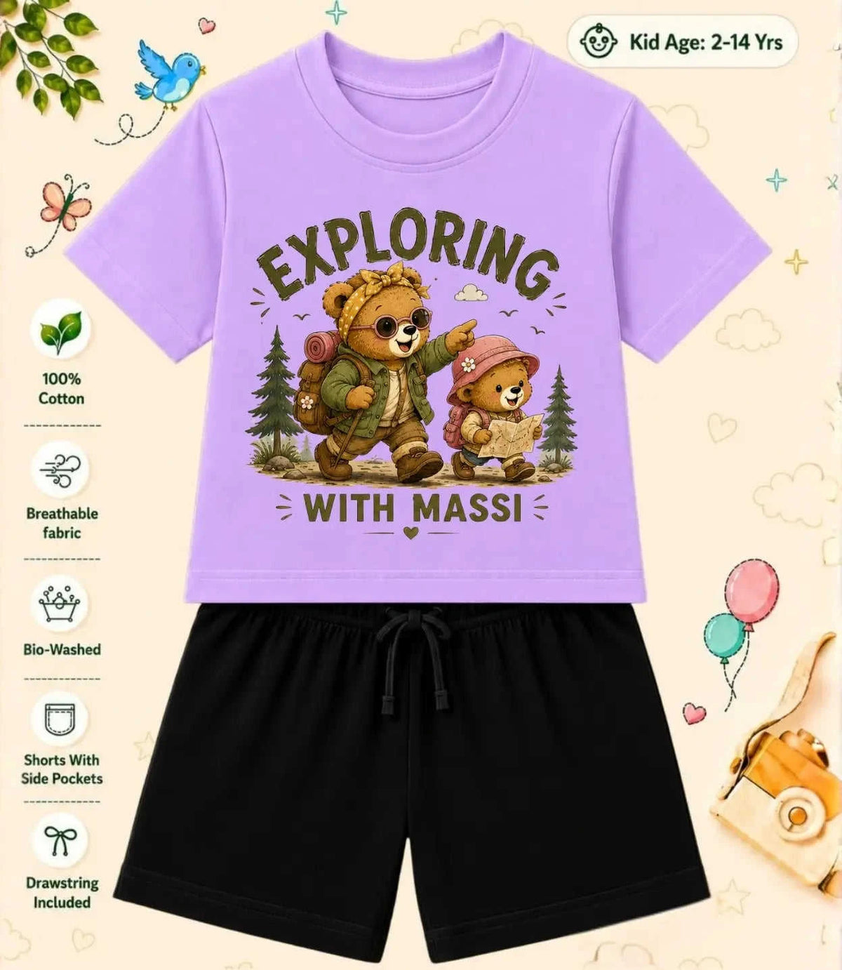 MAMMA - MAMMI Blessing Kid Co-ord Set Swiftsoul