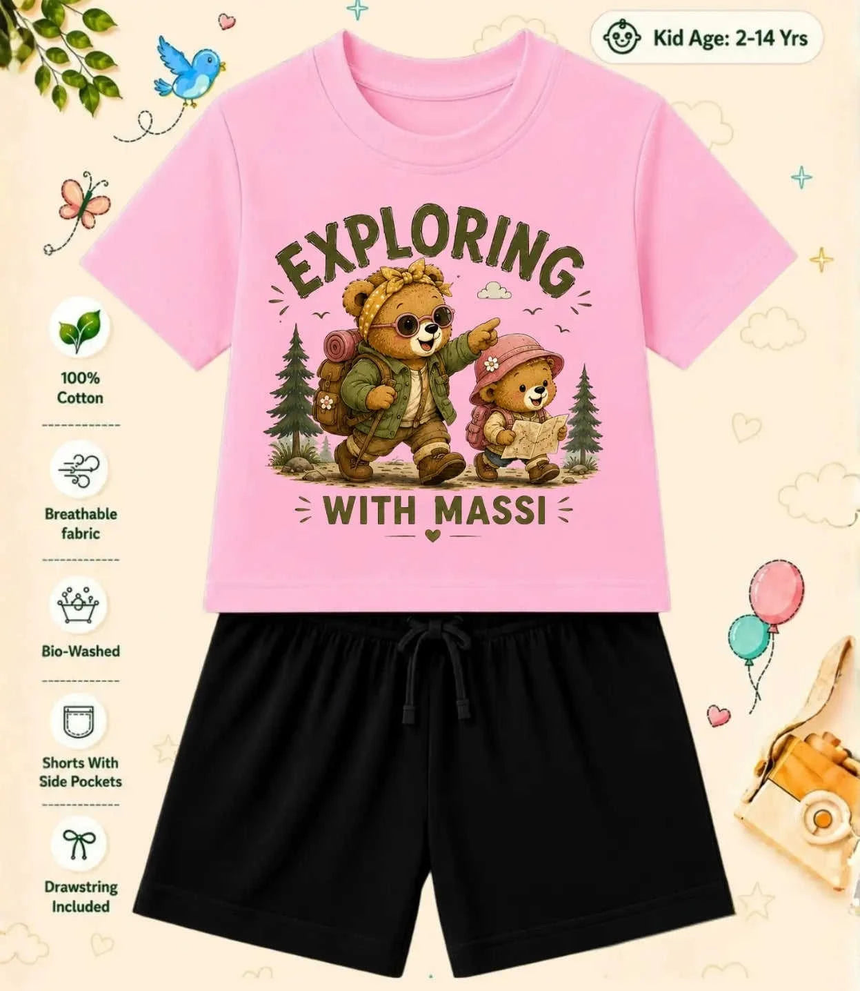MAMMA - MAMMI Blessing Kid Co-ord Set Swiftsoul