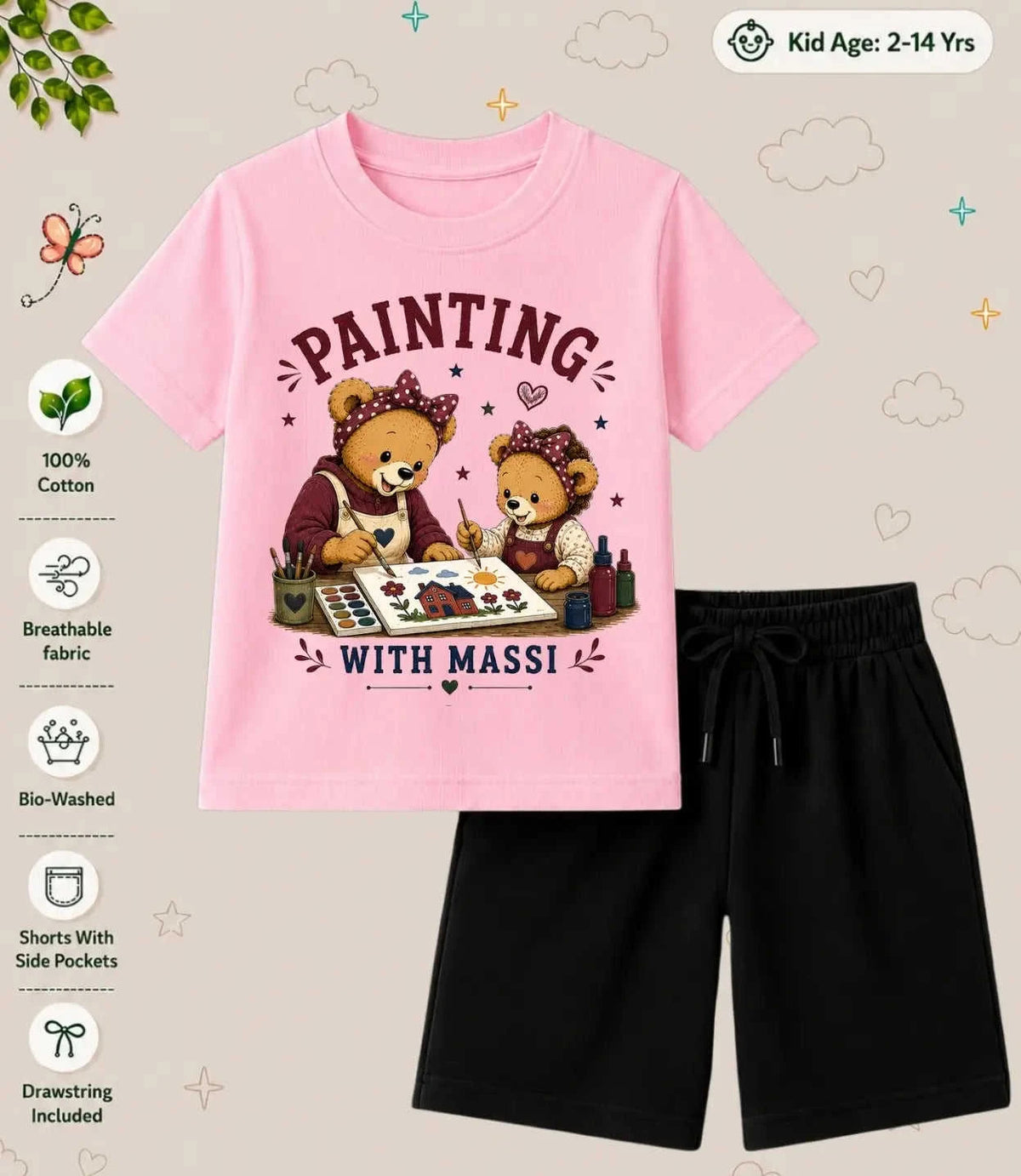 MAMMA - MAMMI Blessing Kid Co-ord Set Swiftsoul