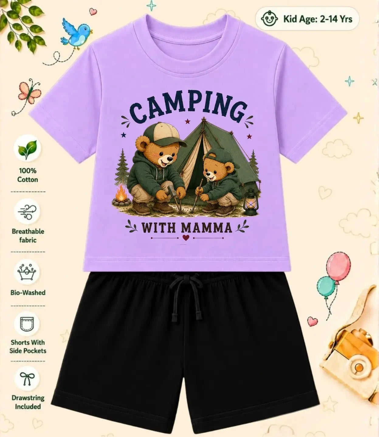 MAMMA - MAMMI Blessing Kid Co-ord Set Swiftsoul