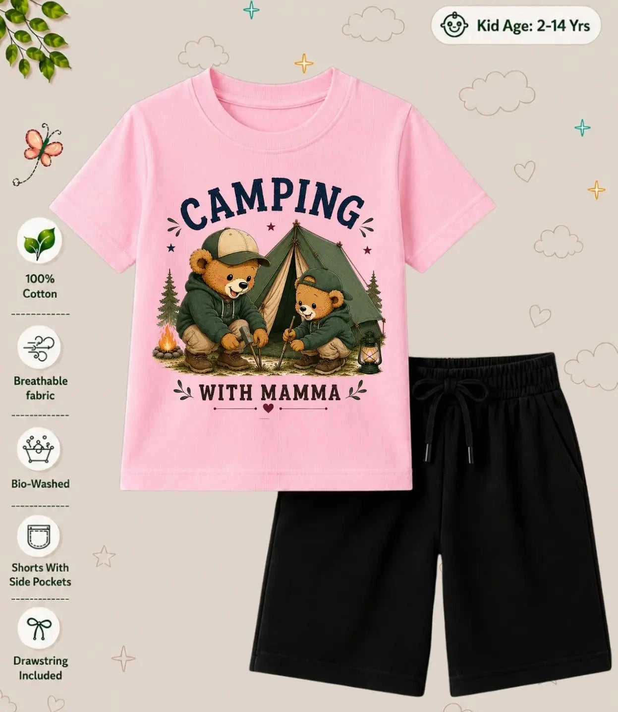 MAMMA - MAMMI Blessing Kid Co-ord Set Swiftsoul
