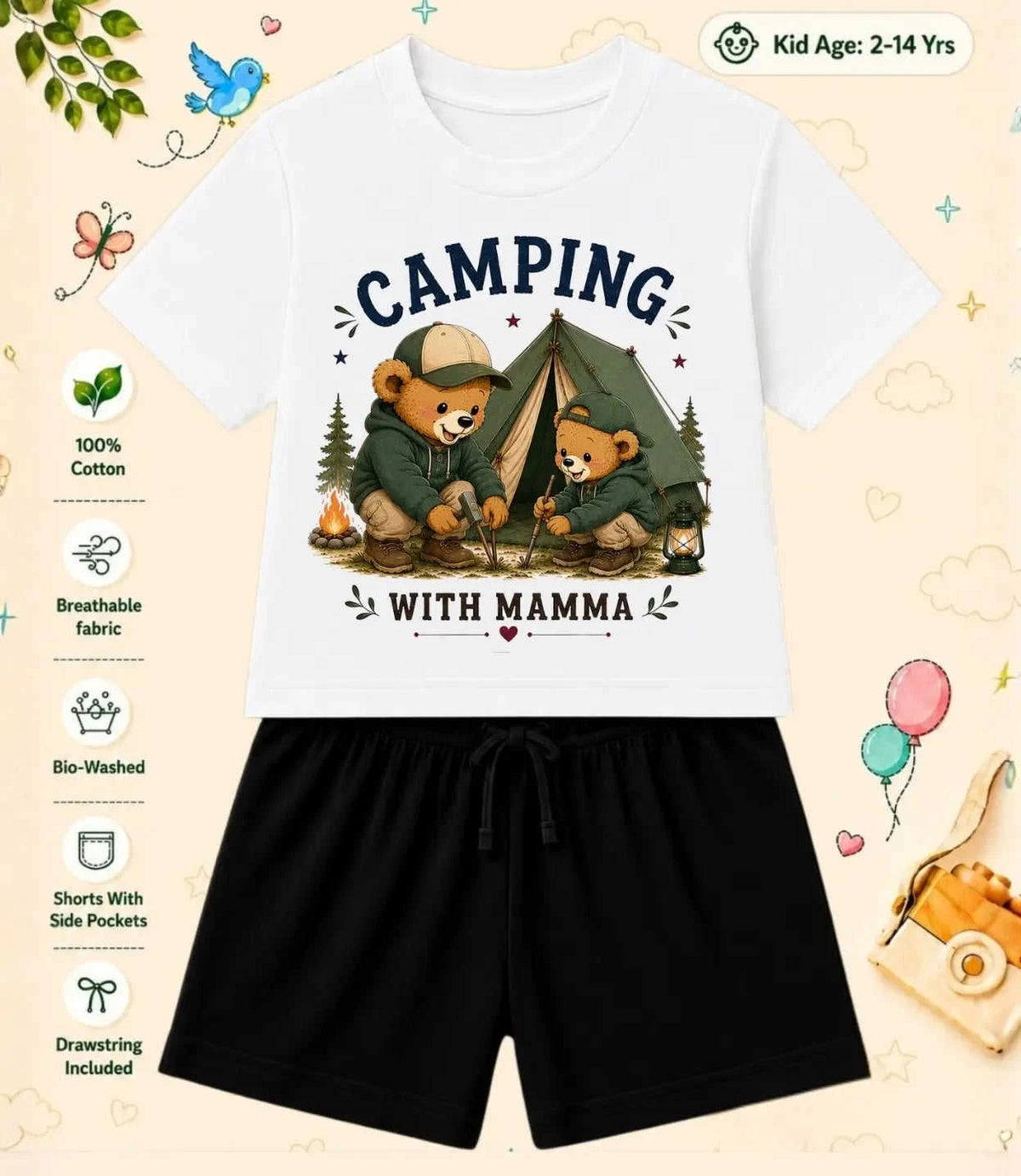 MAMMA - MAMMI Blessing Kid Co-ord Set Swiftsoul