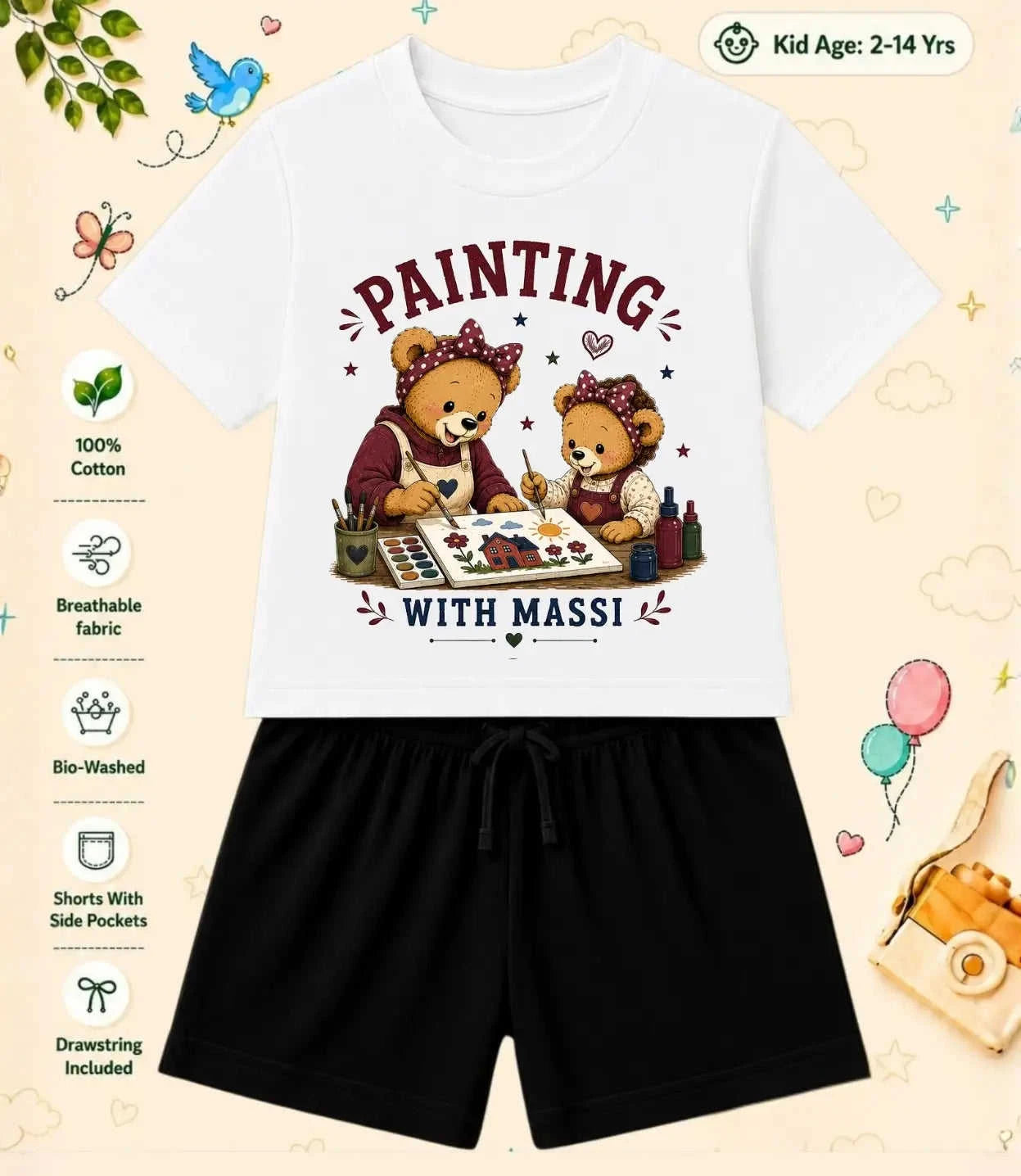 MAMMA - MAMMI Blessing Kid Co-ord Set Swiftsoul