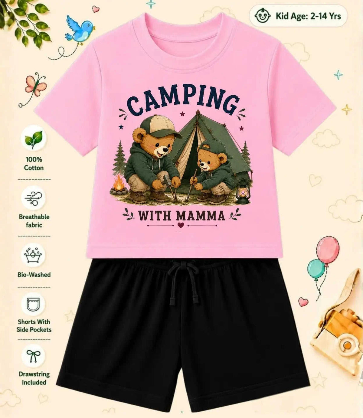 MAMMA - MAMMI Blessing Kid Co-ord Set Swiftsoul