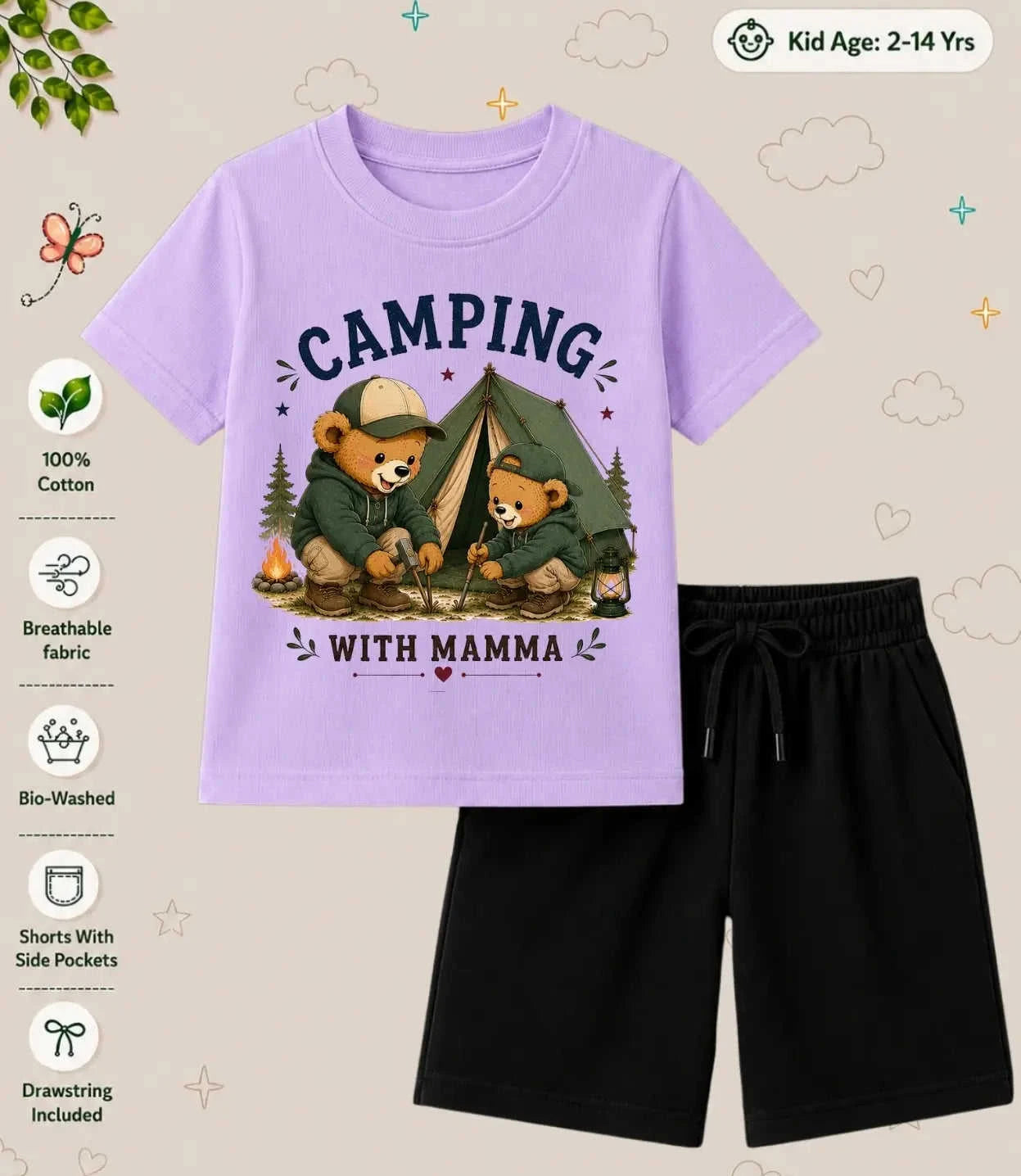 MAMMA - MAMMI Blessing Kid Co-ord Set Swiftsoul