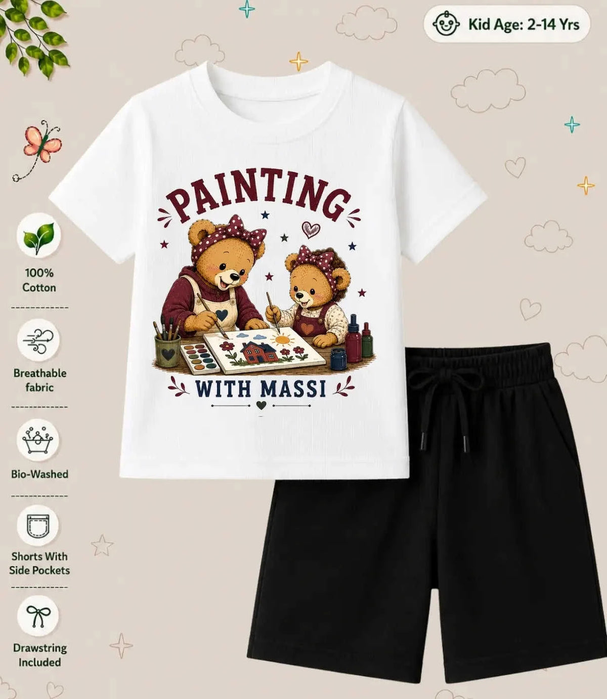 MAMMA - MAMMI Blessing Kid Co-ord Set Swiftsoul