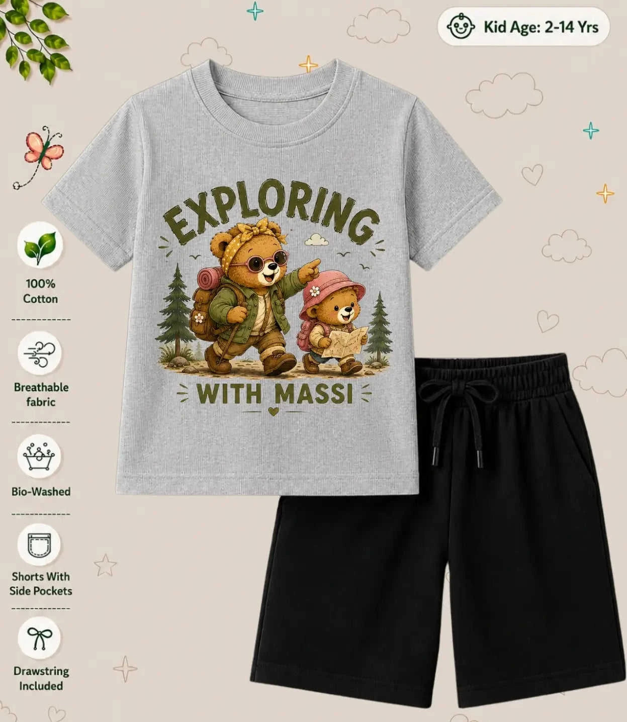 MAMMA - MAMMI Blessing Kid Co-ord Set Swiftsoul