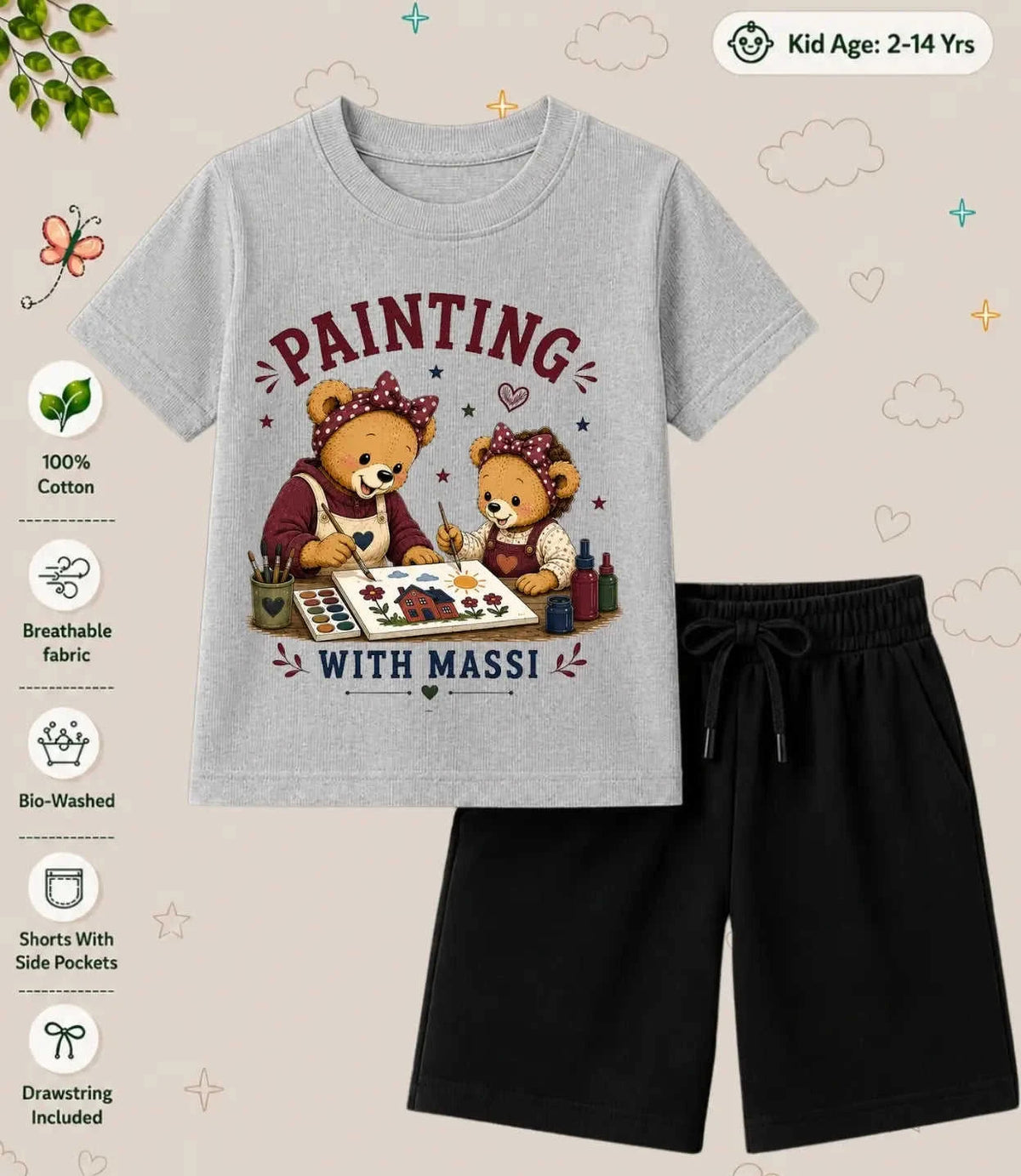 MAMMA - MAMMI Blessing Kid Co-ord Set Swiftsoul