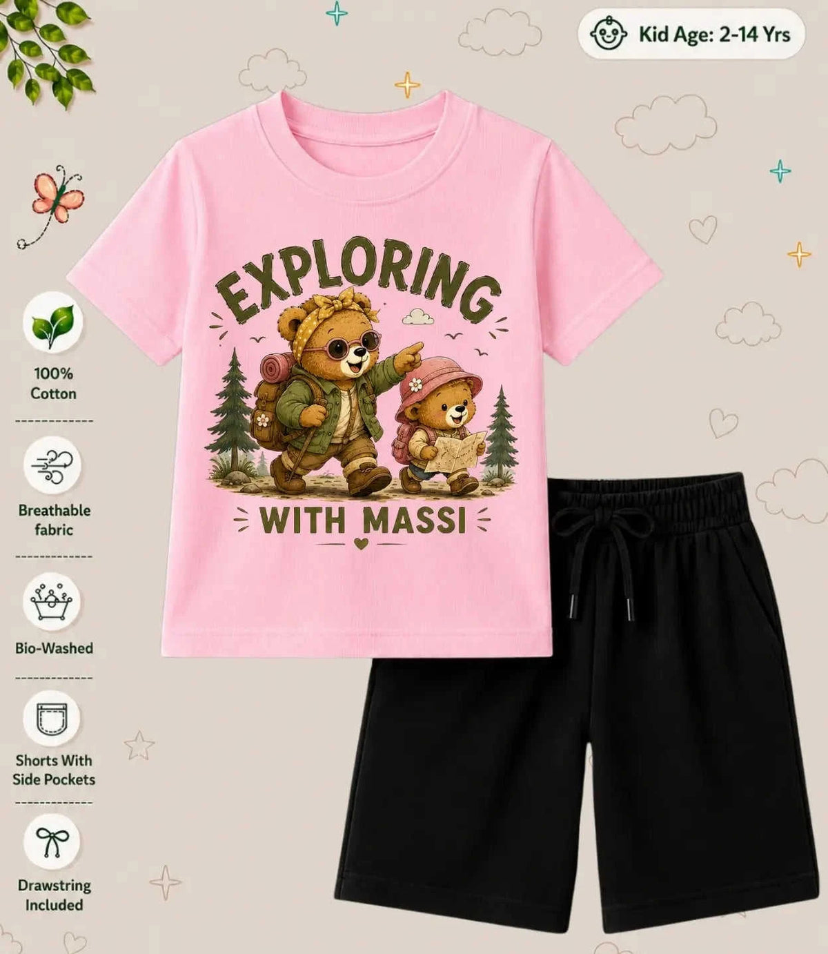MAMMA - MAMMI Blessing Kid Co-ord Set Swiftsoul