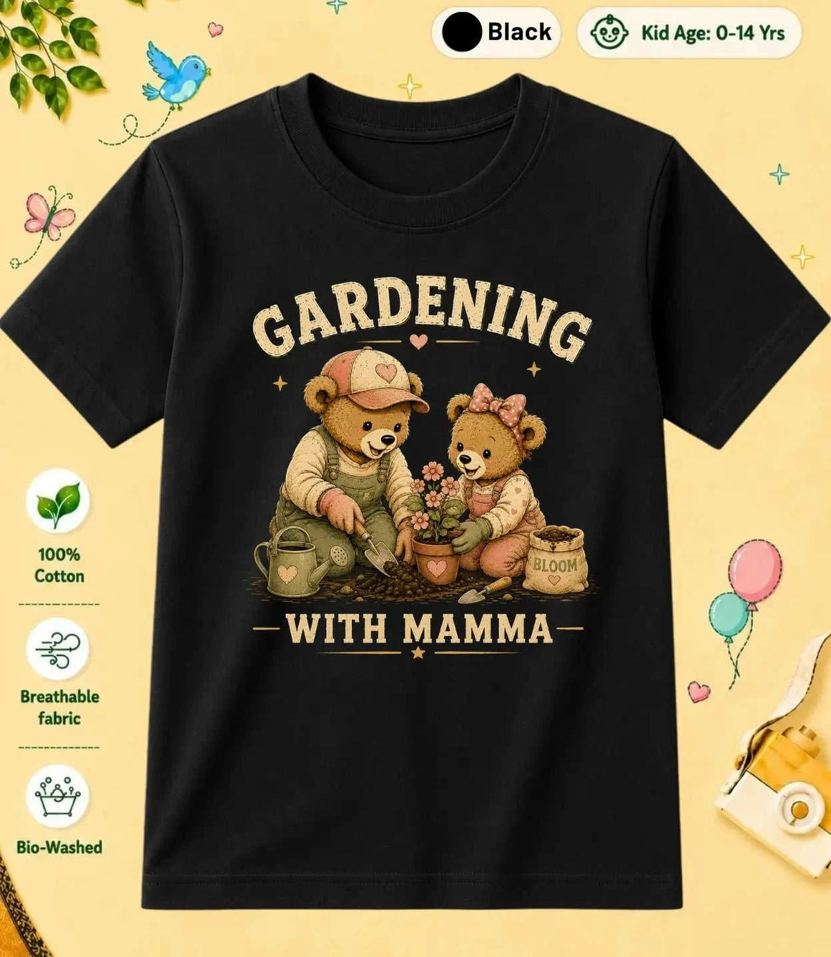 Mamma & Mammi's Blessing Kid Cotton Tee Swiftsoul