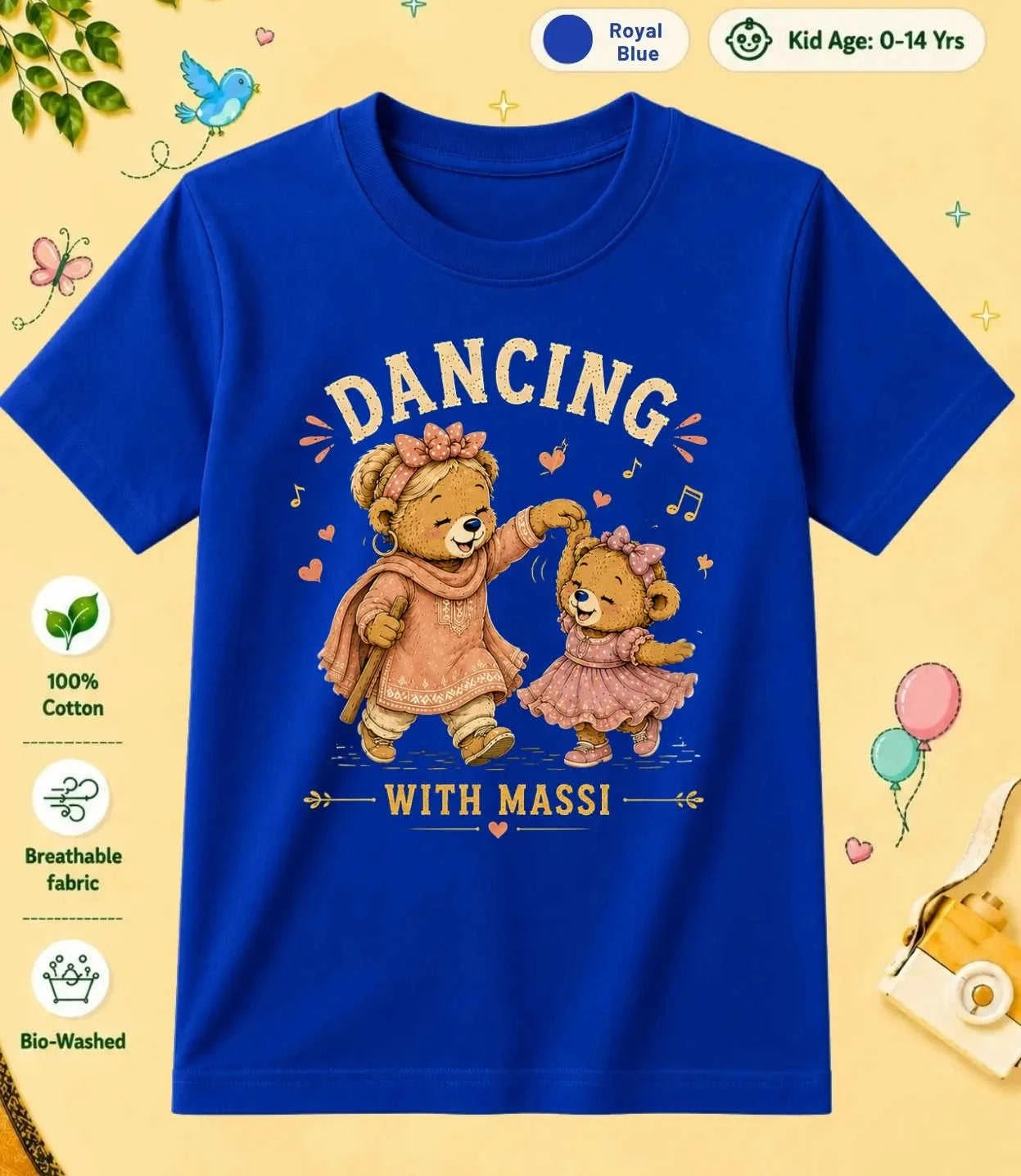 Mamma & Mammi's Blessing Kid Cotton Tee Swiftsoul