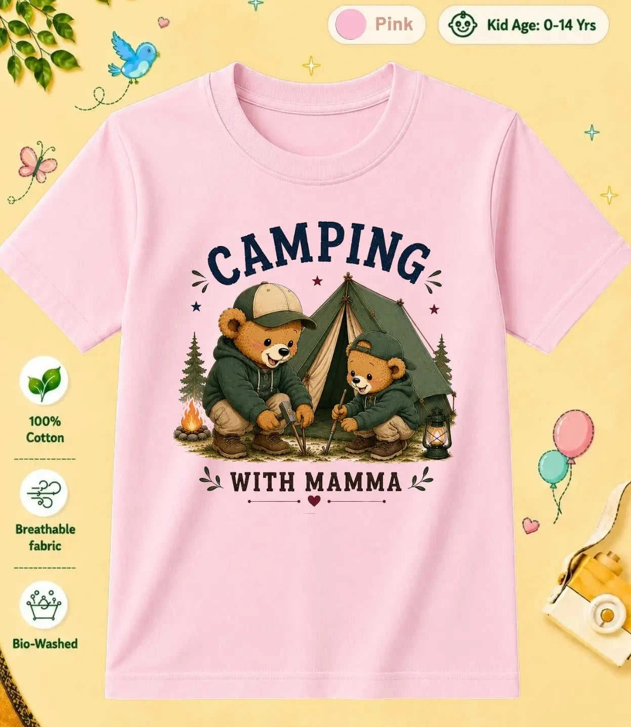 Mamma & Mammi's Favorite kids Cotton Tee Swiftsoul