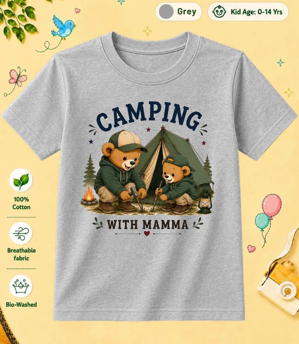 Mamma & Mammi's Favorite kids Cotton Tee Swiftsoul