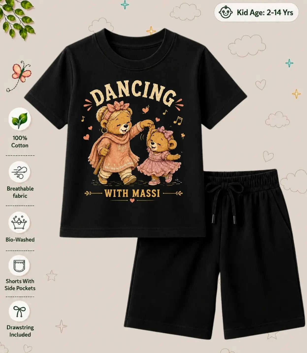 Mamma - Mammi Treasure Kid Co-ord Set Swiftsoul