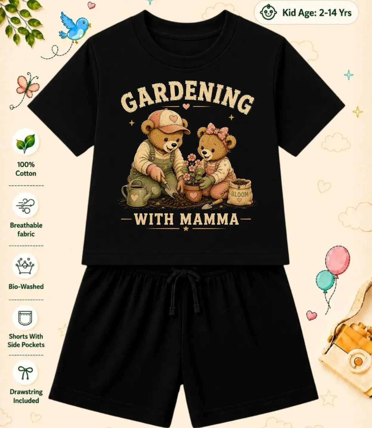 Mamma - Mammi Treasure Kid Co-ord Set Swiftsoul