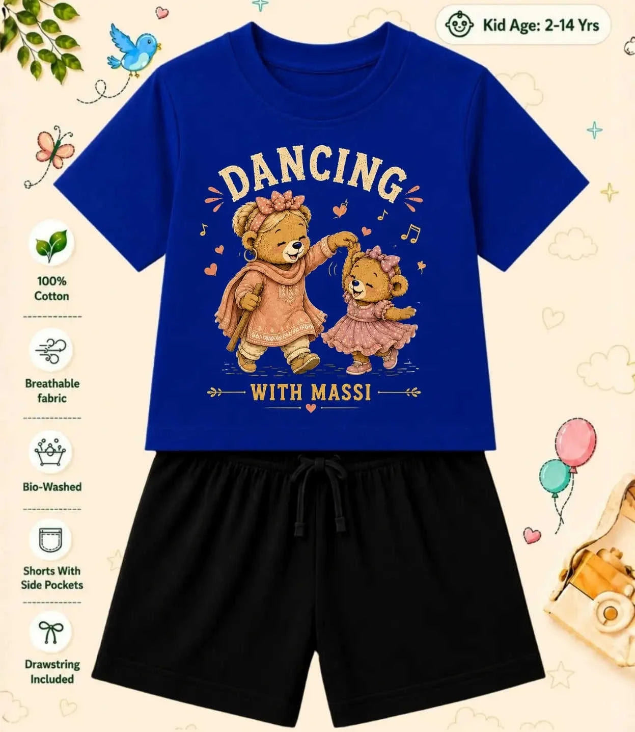 Mamma - Mammi Treasure Kid Co-ord Set Swiftsoul