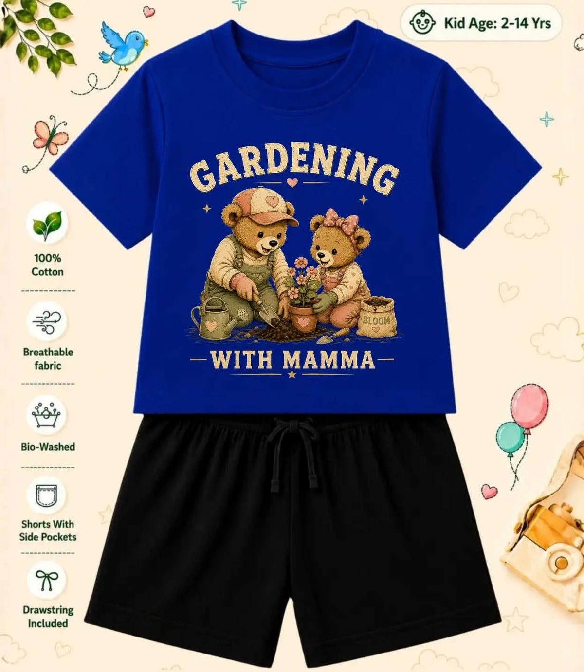 Mamma - Mammi Treasure Kid Co-ord Set Swiftsoul