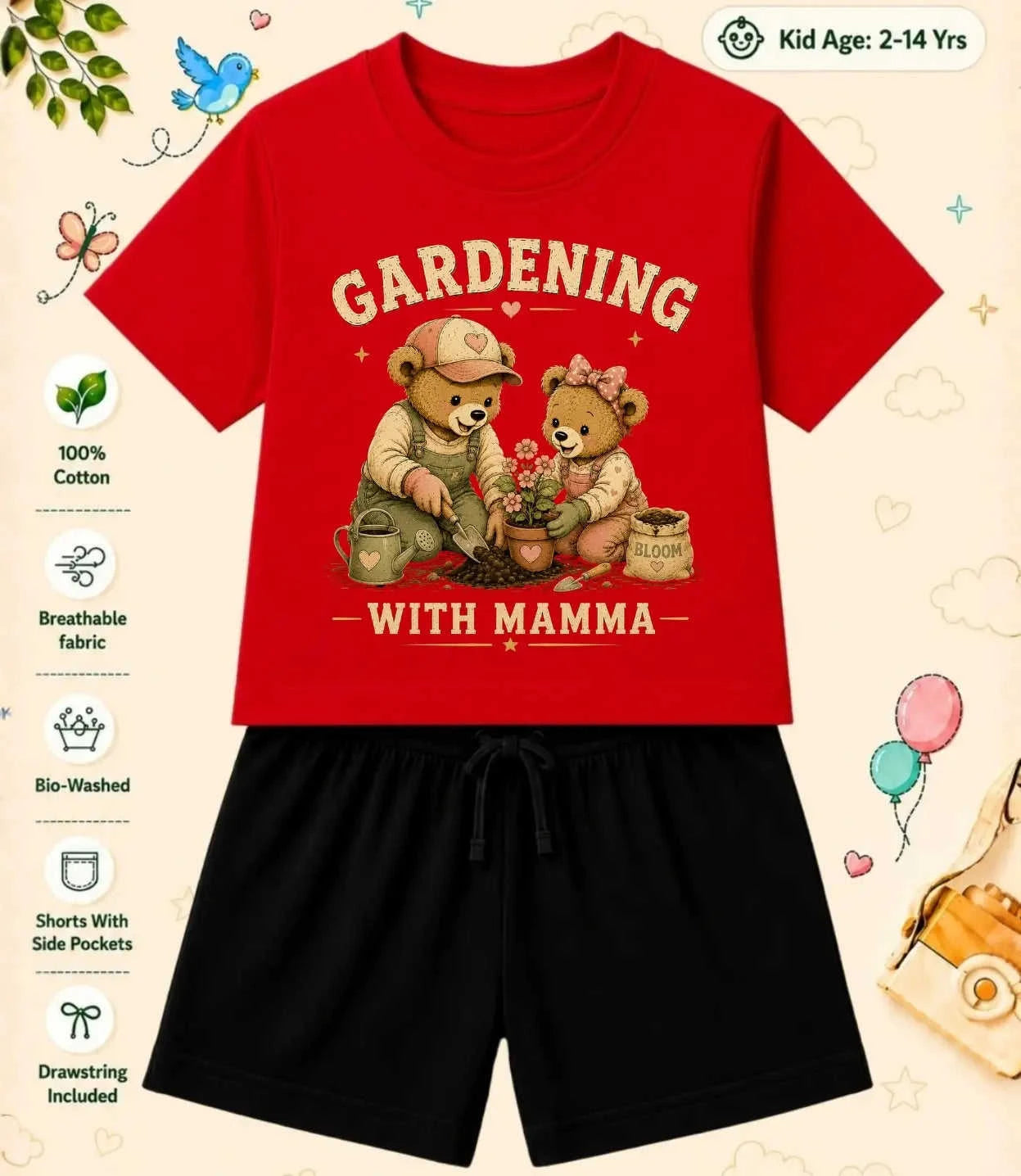 Mamma - Mammi Treasure Kid Co-ord Set Swiftsoul