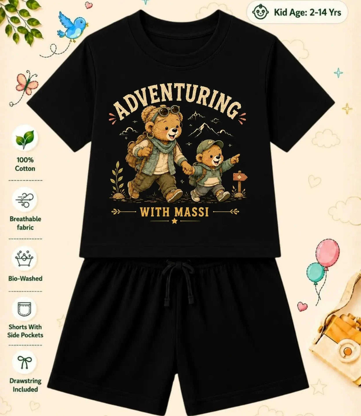 Mamma - Mammi Treasure Kid Co-ord Set Swiftsoul