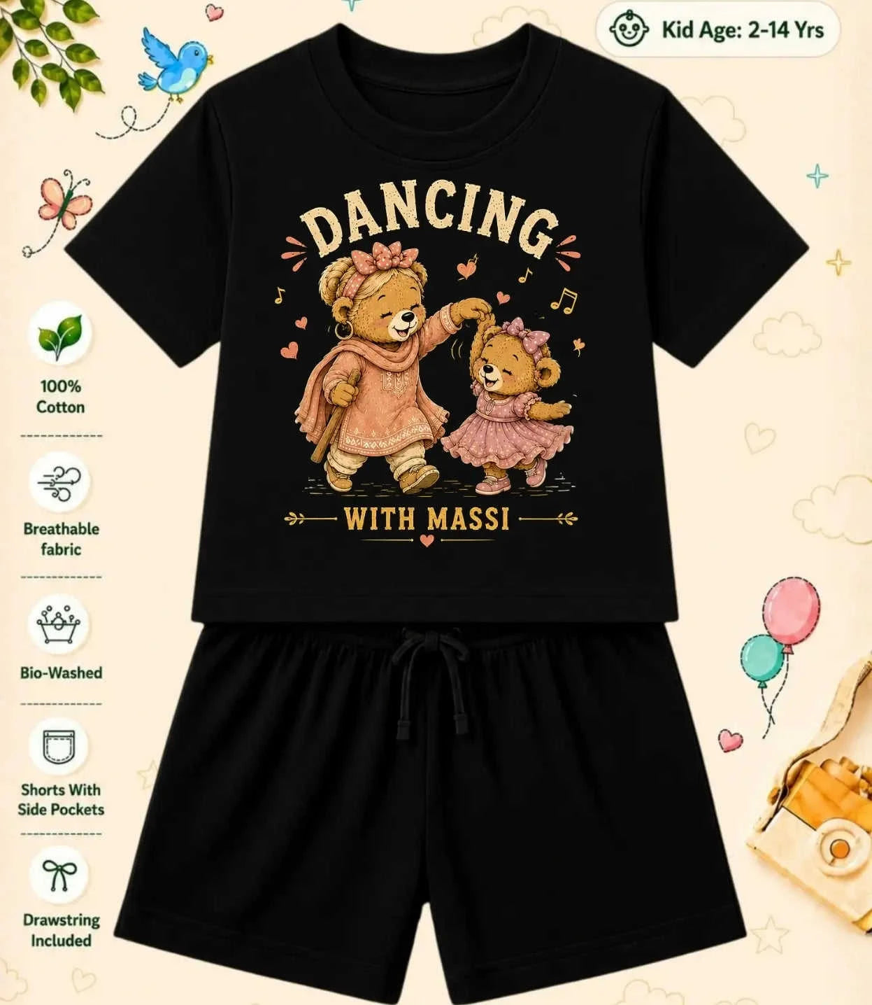 Mamma - Mammi Treasure Kid Co-ord Set Swiftsoul