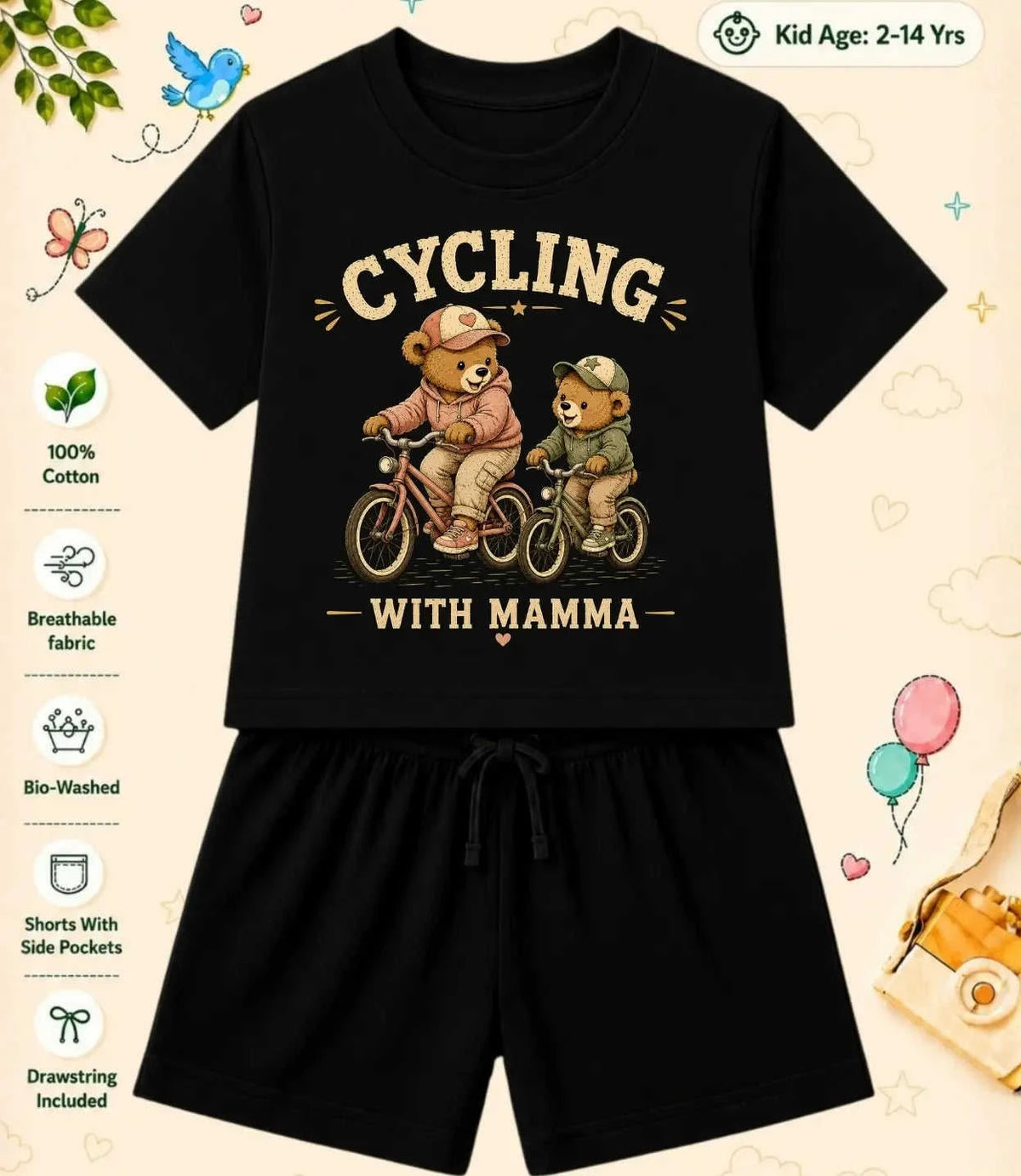 Mamma - Mammi Treasure Kid Co-ord Set Swiftsoul