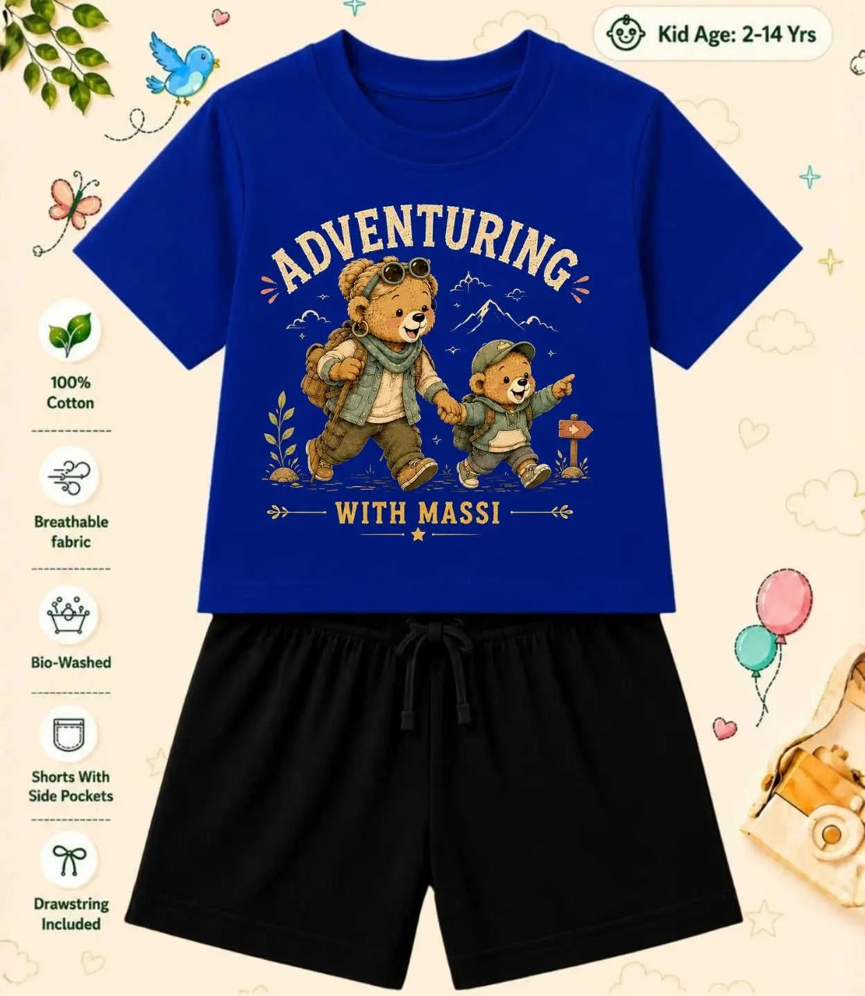 Mamma - Mammi Treasure Kid Co-ord Set Swiftsoul