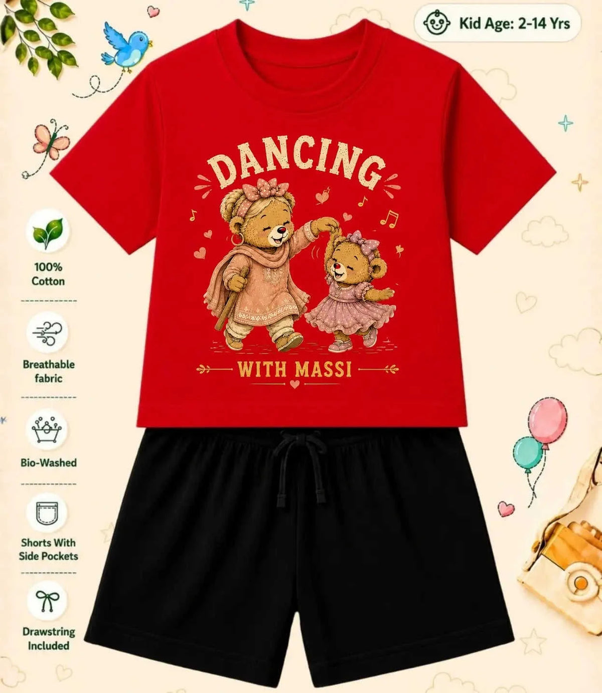 Mamma - Mammi Treasure Kid Co-ord Set Swiftsoul