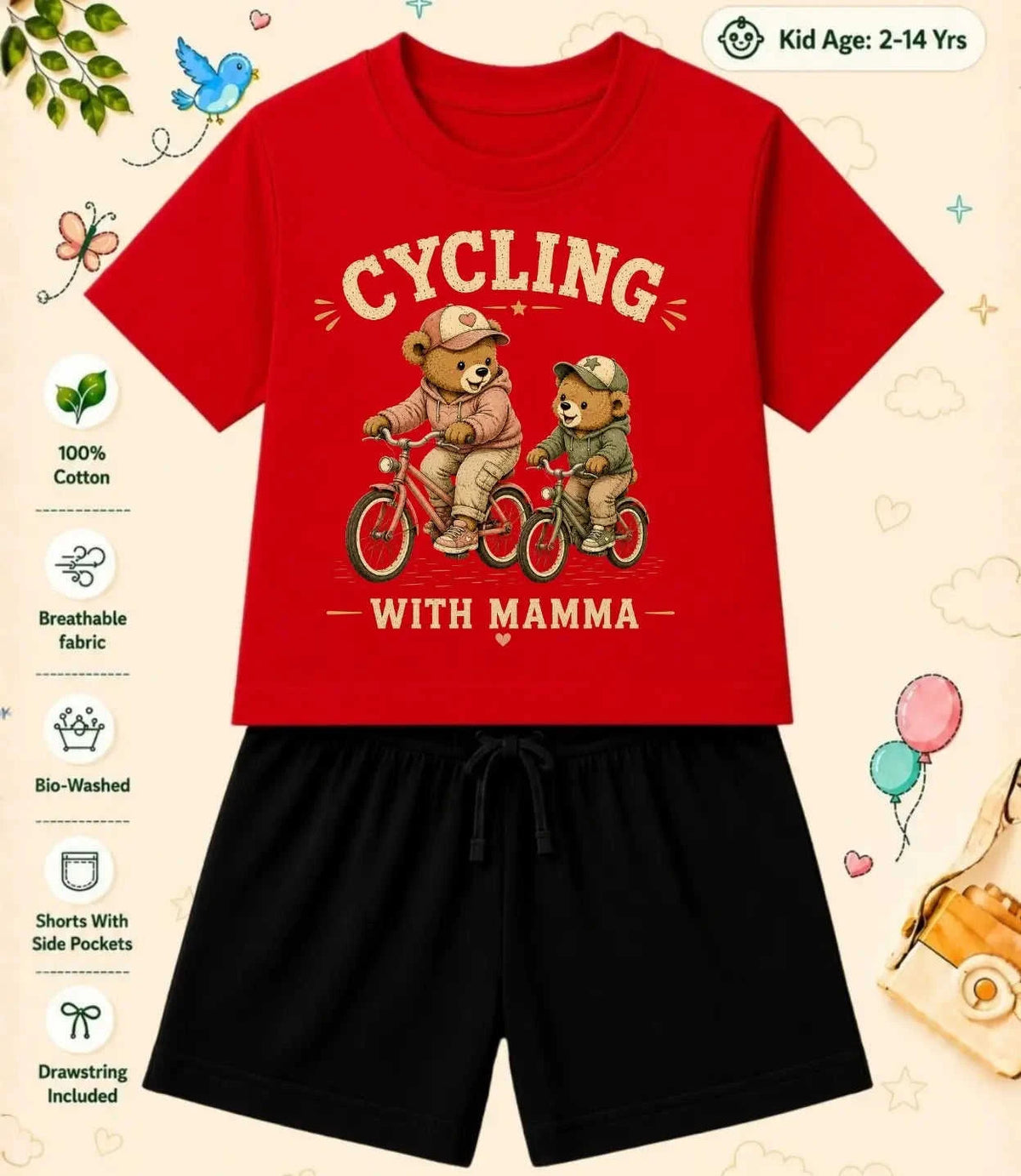 Mamma - Mammi Treasure Kid Co-ord Set Swiftsoul