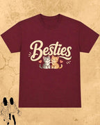 Meow Besties Cotton Tshirt Billien LLC 