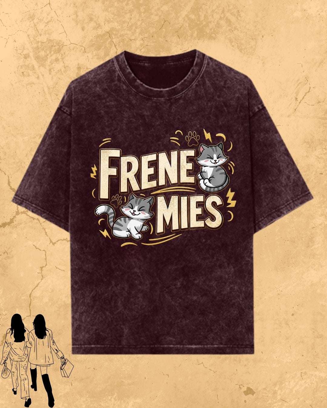 Meow Besties Cotton Tshirt Billien LLC 