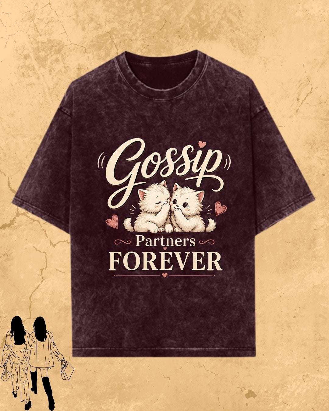 Meow Besties Cotton Tshirt Billien LLC 