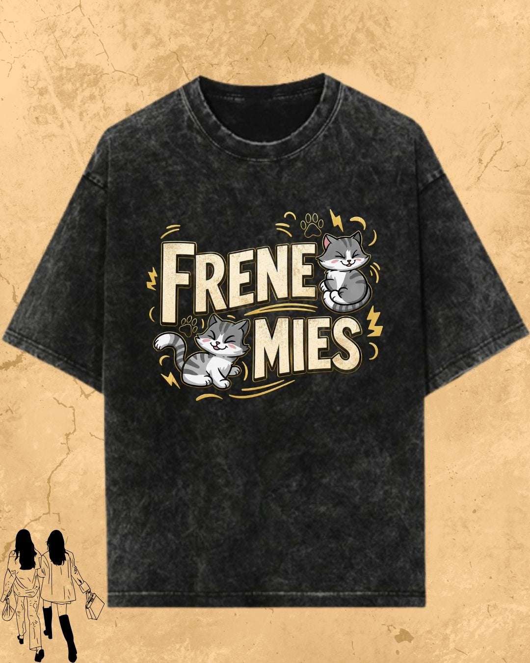 Meow Besties Cotton Tshirt Billien LLC 