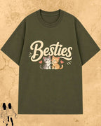 Meow Besties Cotton Tshirt Billien LLC 