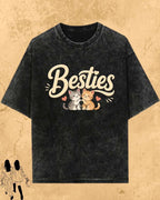 Meow Besties Cotton Tshirt Billien LLC 