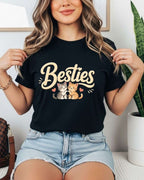 Meow Besties Cotton Tshirt Billien LLC 