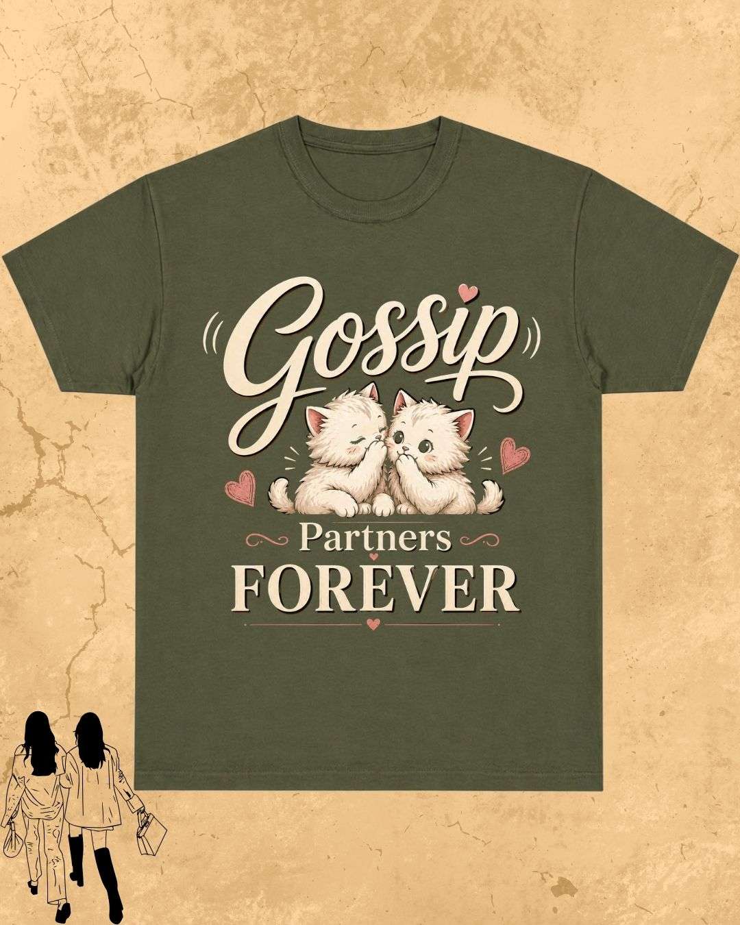 Meow Besties Cotton Tshirt Billien LLC 