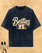 Meow Besties Cotton Tshirt Billien LLC 