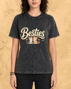 Meow Besties Cotton Tshirt Billien LLC 